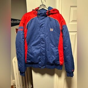 Men’s NFL Vintage Y2K New York Giants Puffer Jacket Size Large